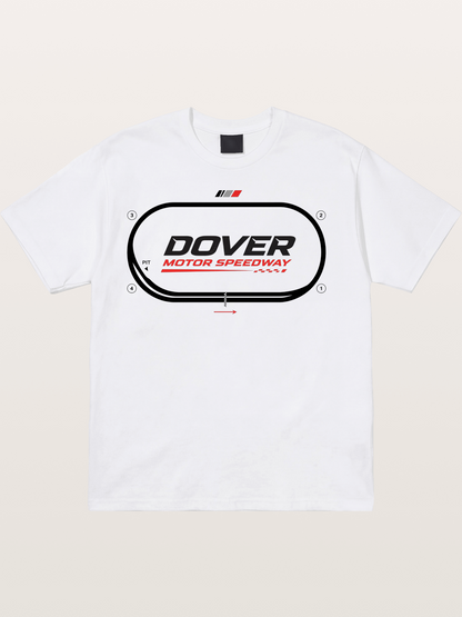 Dover Oval Speedway Racing Graphic Cotton T-shirt