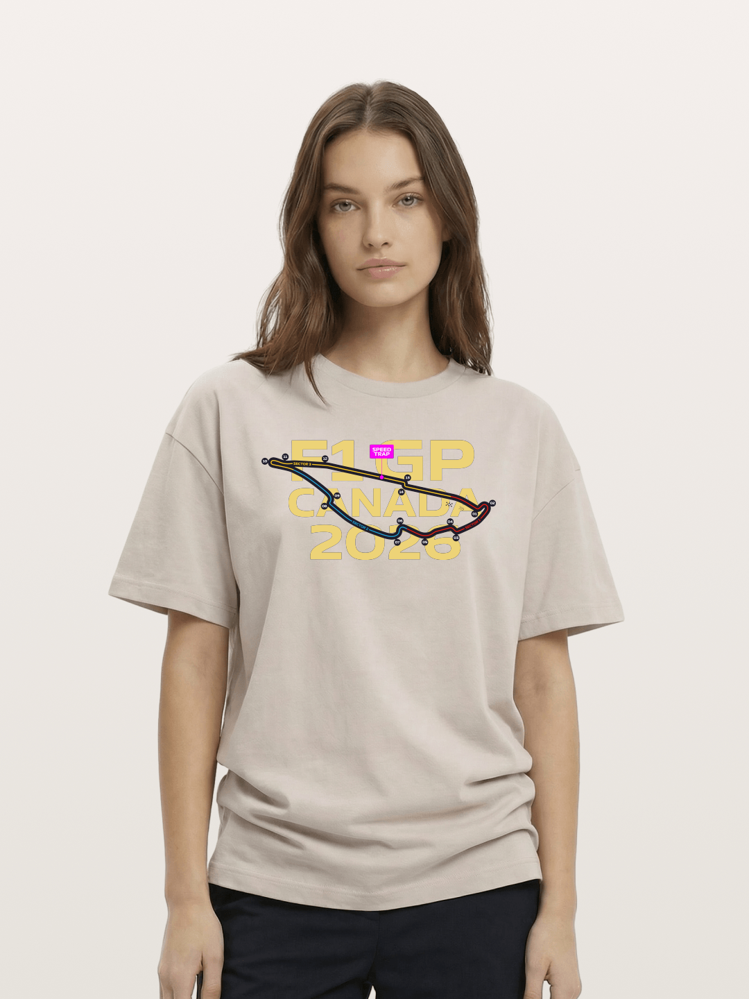 F1 Canada 2026 Track Map Cotton T-shirt