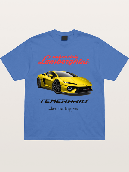 Lamborghini Temerario Yellow Sports Car Gildan T-shirt