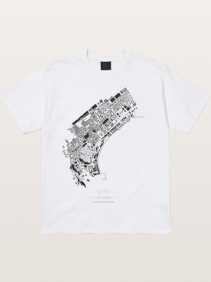 Baku City Circuit F1 Map Cotton T-shirt