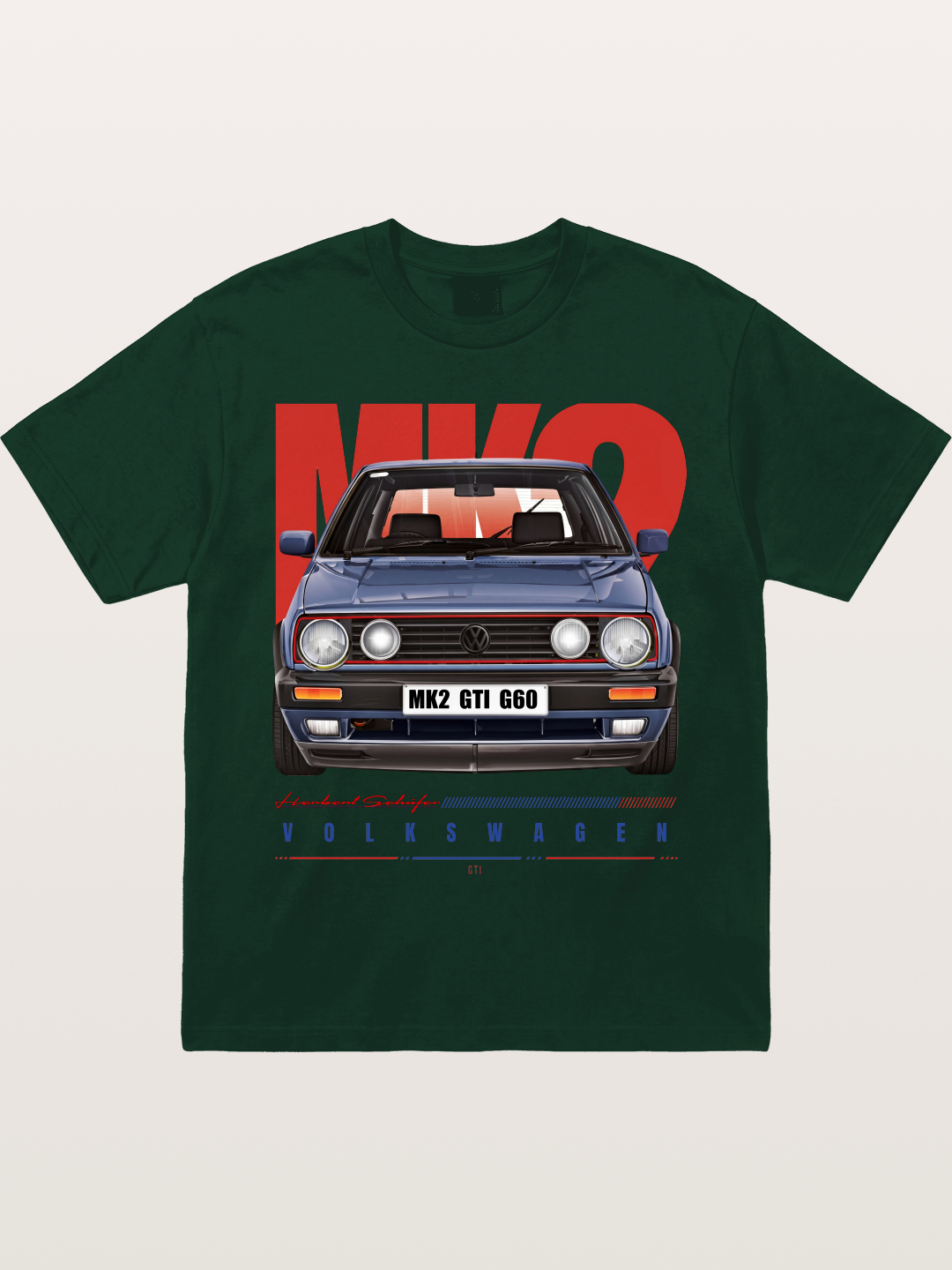 Volkswagen Golf MK2 GTI G60 Gildan T-shirt