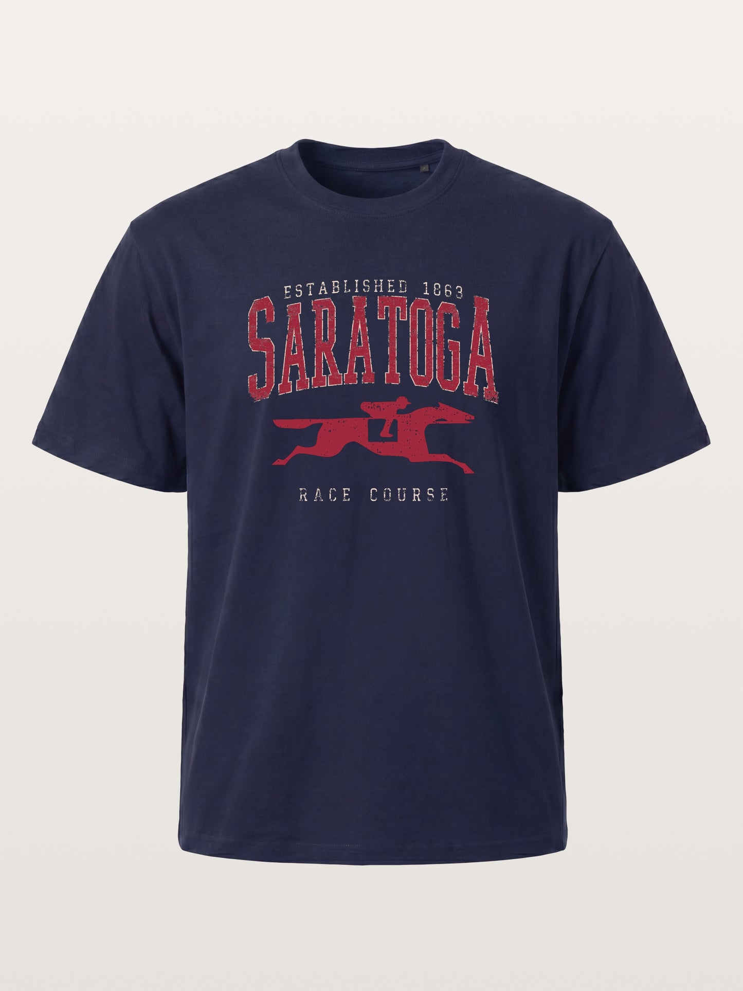 Saratoga Vintage Horse Silhouette Gildan T-shirt