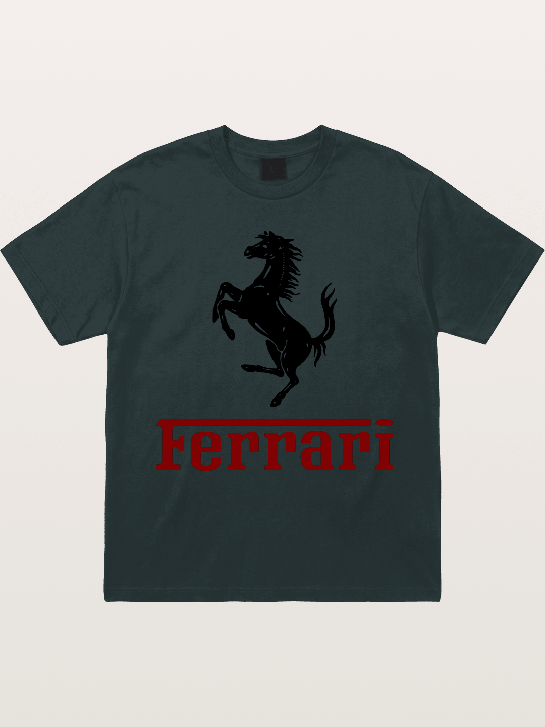 Ferrari Black Horse Logo Gildan T-shirt