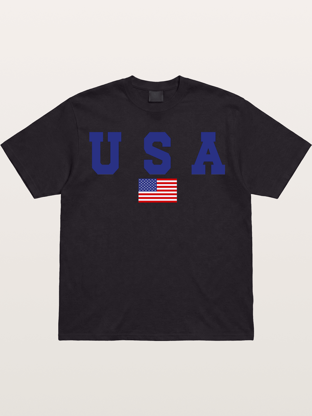 USA Letters With American Flag Gildan T-shirt