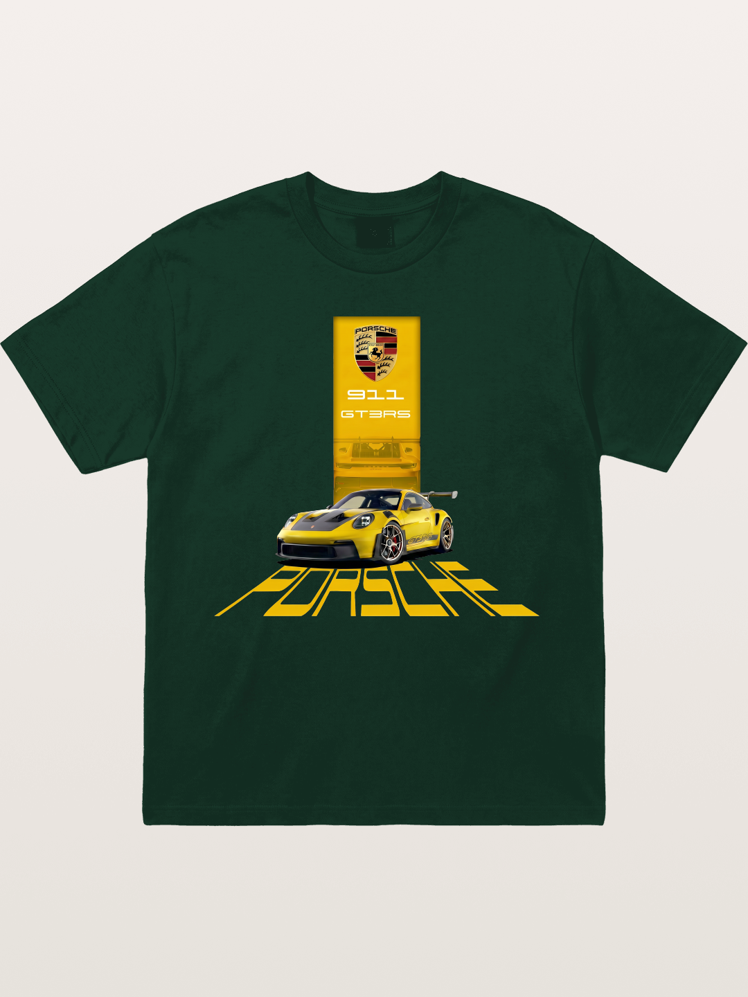 Yellow 911 GT3 RS Graphic Gildan T-shirt