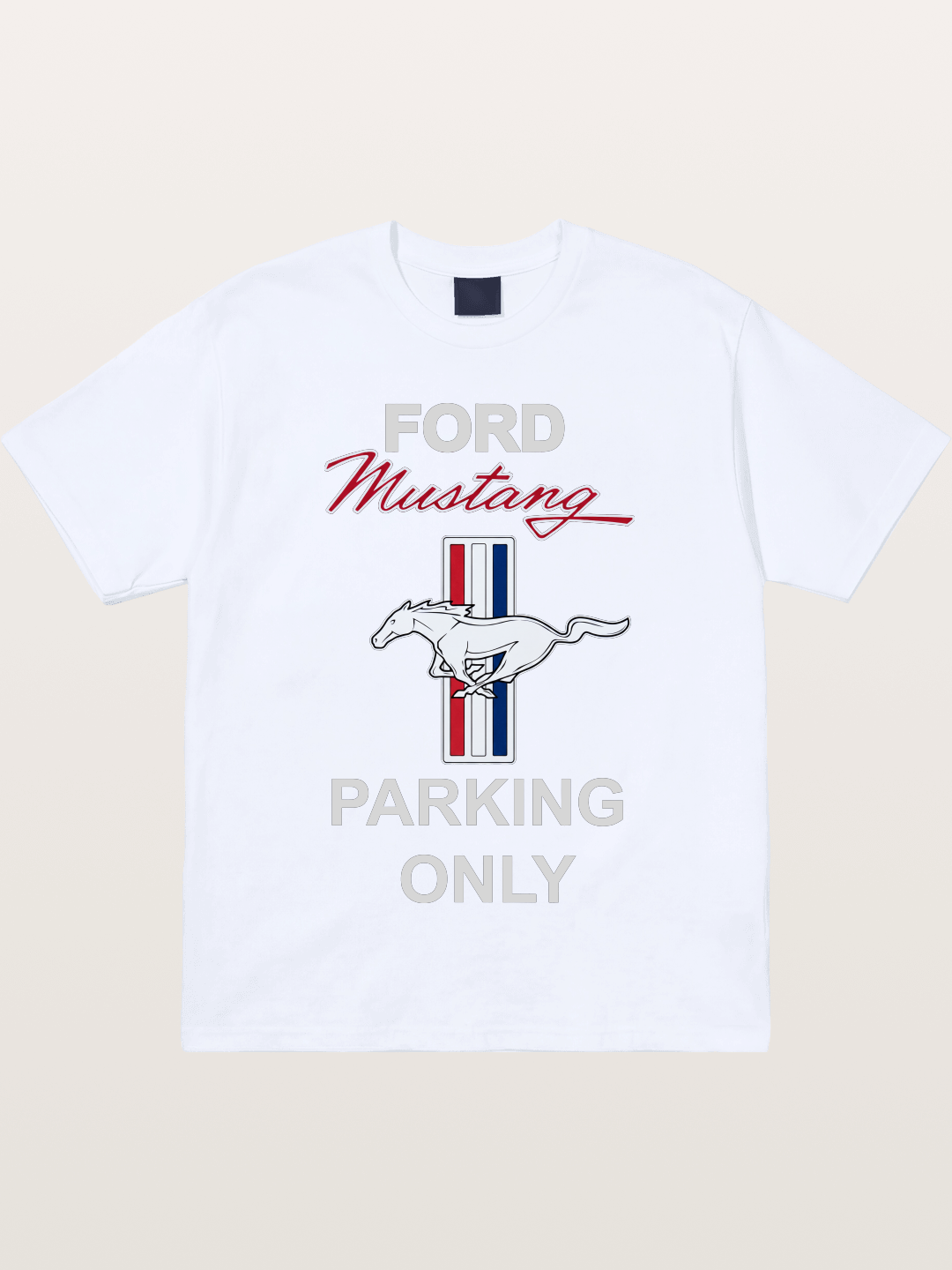 Ford Mustang Parking Only Sign Gildan T-shirt
