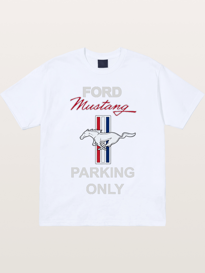 Ford Mustang Parking Only Sign Gildan T-shirt