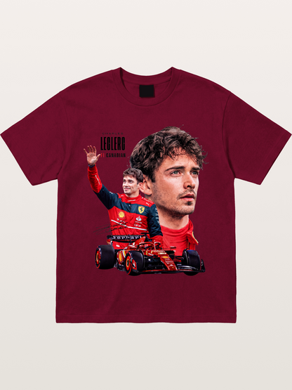 Leclerc Ferrari F1 Collage Art Gildan T-shirt