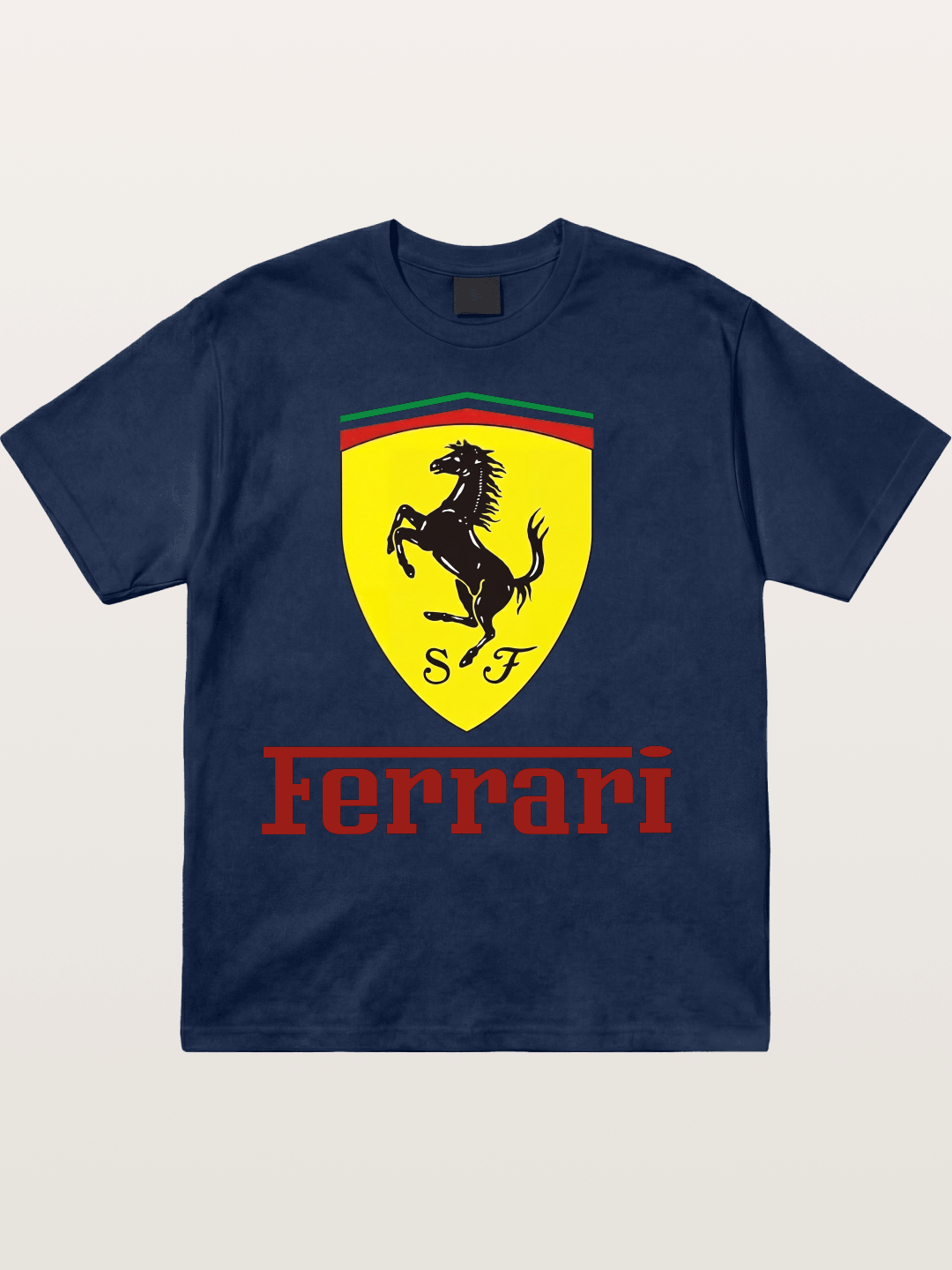 Ferrari Prancing Horse Shield Cotton T-shirt