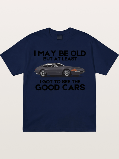 Old Car Enthusiast Good Cars Quote Gildan T-shirt