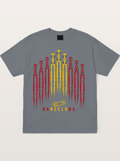 Barcelona GP Racing Column Streaks Cotton T-shirt
