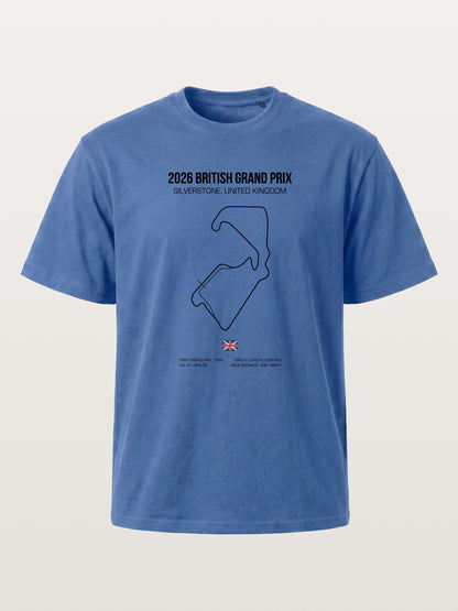 British Grand Prix Silverstone Track Outline Gildan T-shirt