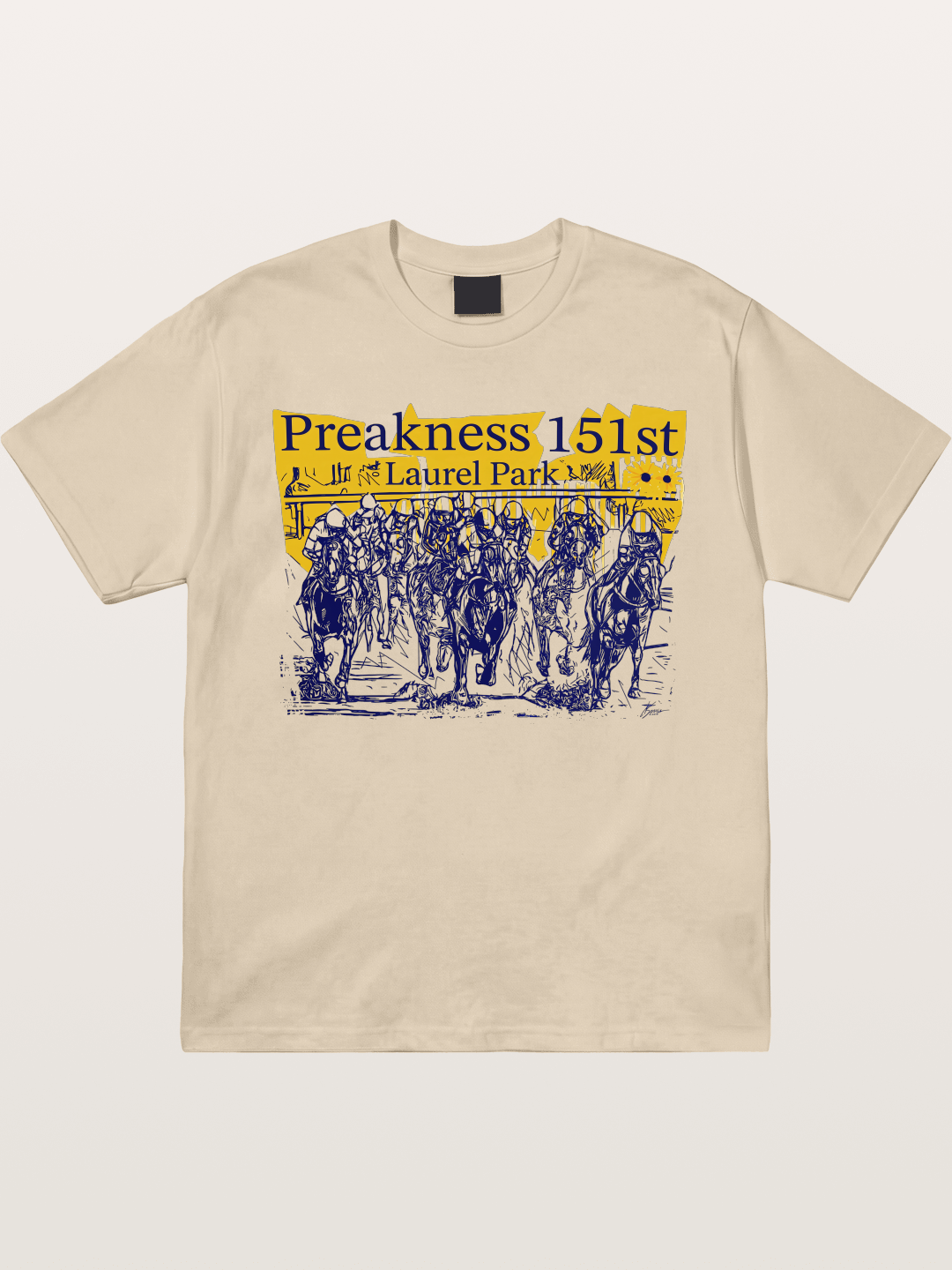 Preakness 151 Sketch Racing Art Gildan T-shirt
