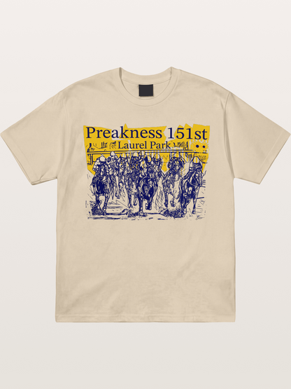 Preakness 151 Sketch Racing Art Gildan T-shirt