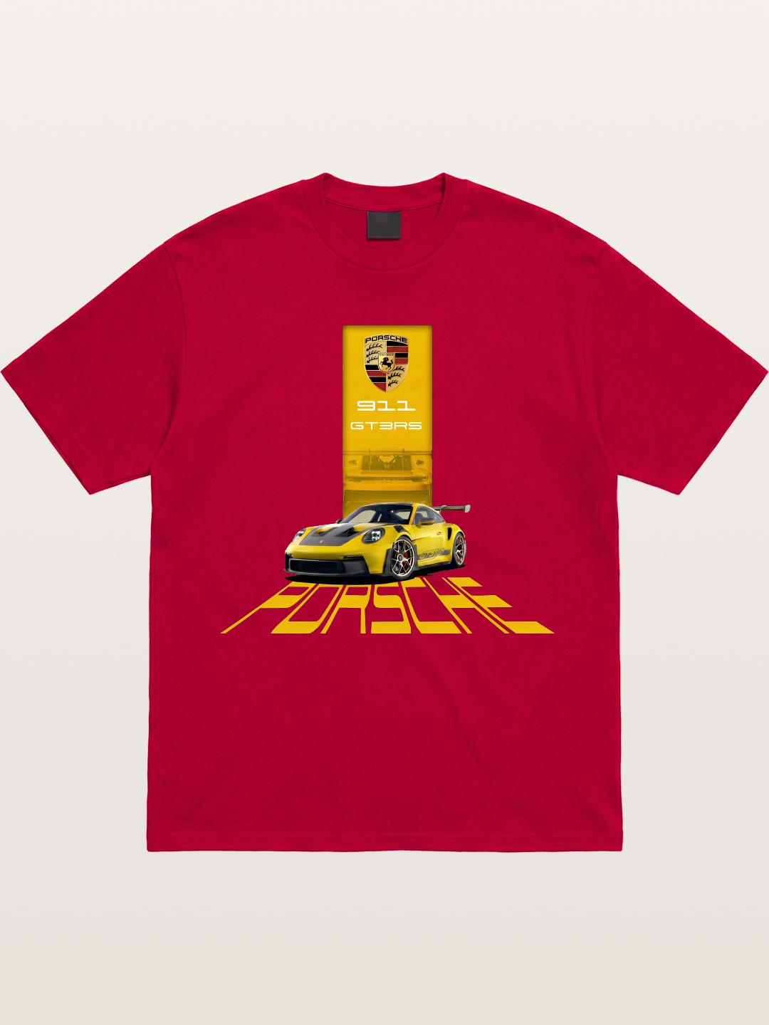 Yellow 911 GT3 RS Graphic Gildan T-shirt