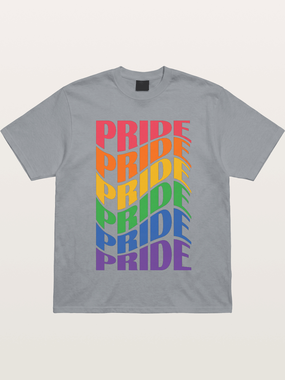 Repeated Pride Rainbow Gradient Design Gildan T-shirt