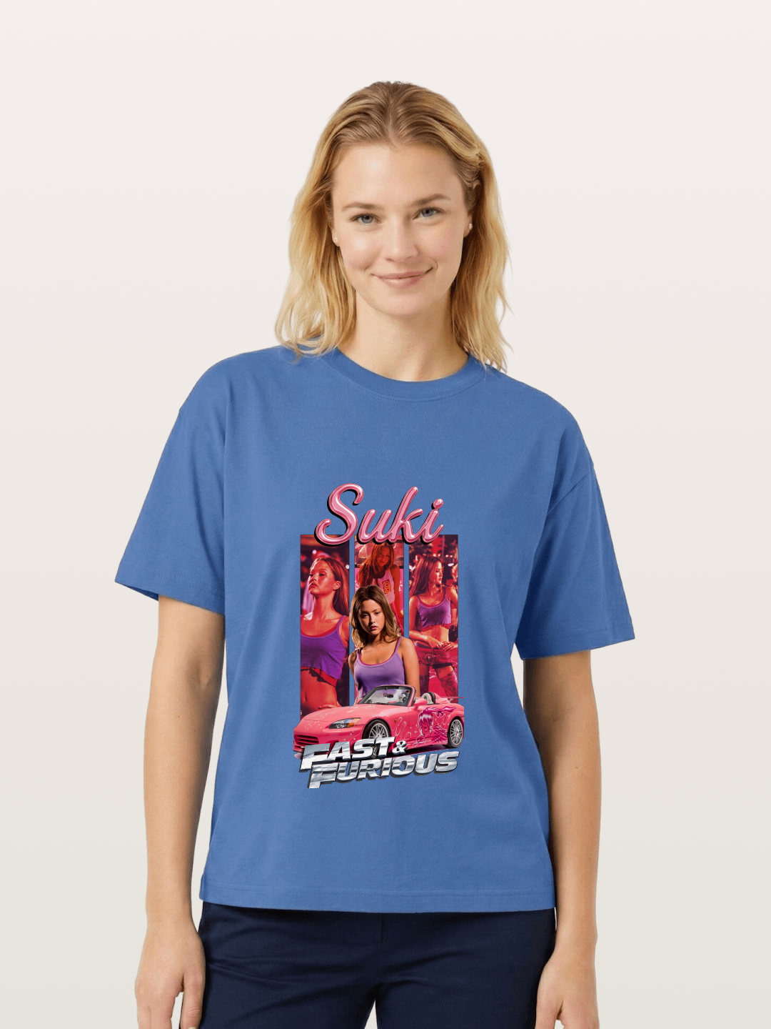 Fast & Furious Pink Crew Gildan T-shirt