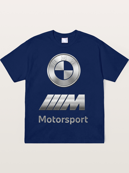 BMW Motorsport Metal Logo Art Soft-Stay T-shirt