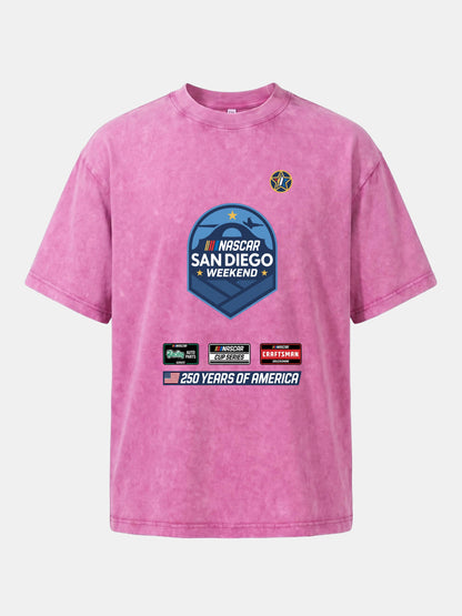 San Diego NASCAR Shield Crest Washed T-shirt