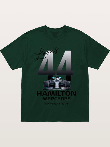 Lewis Hamilton Mercedes 44 Design Gildan T-shirt