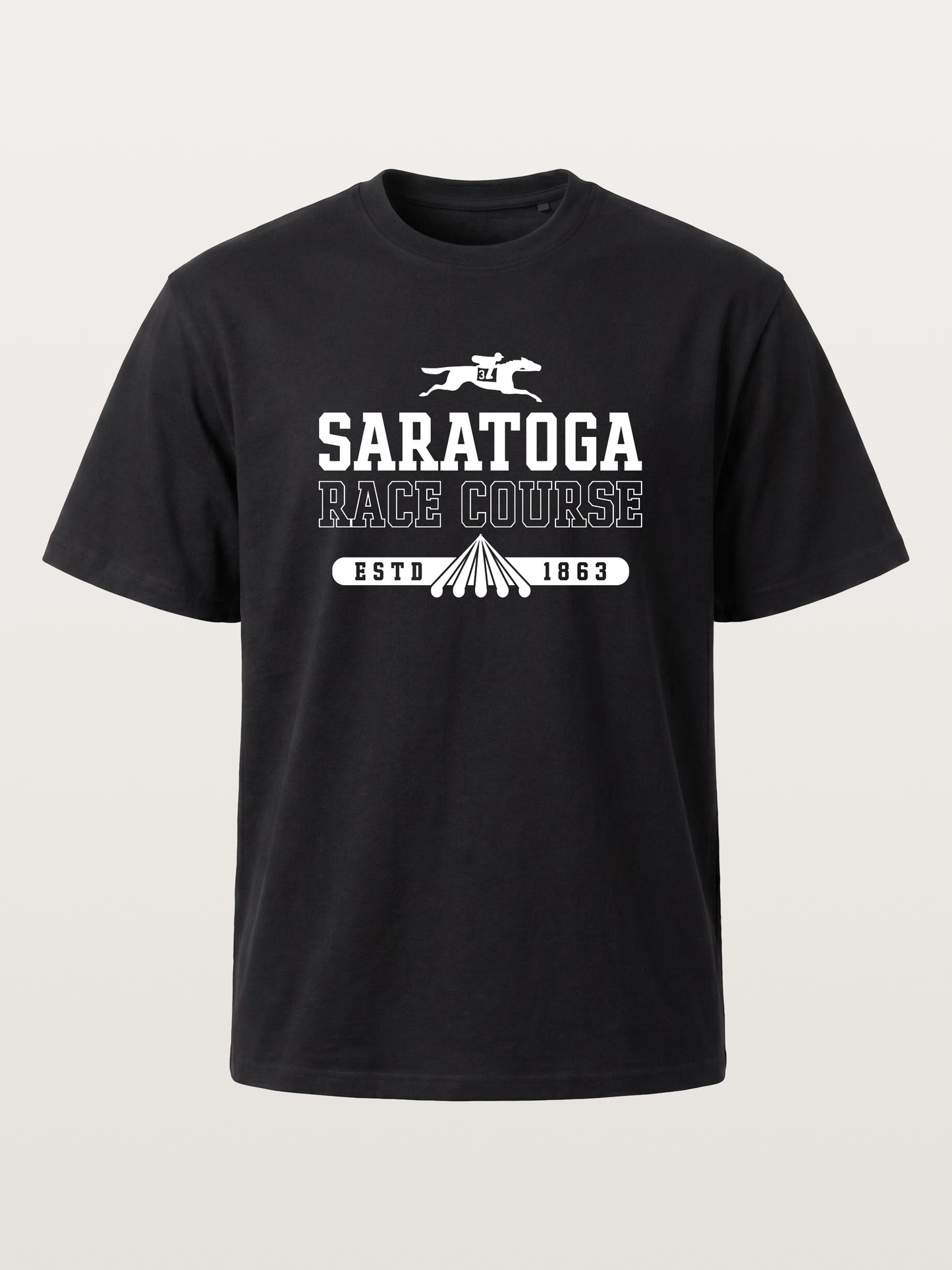 Saratoga 1863 Equestrian Heritage Mark Cotton T-shirt