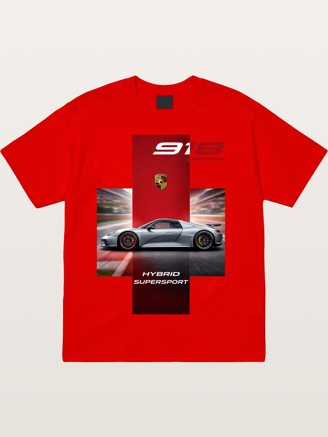 Porsche 918 Spyder Hybrid Supersport Cotton T-shirt