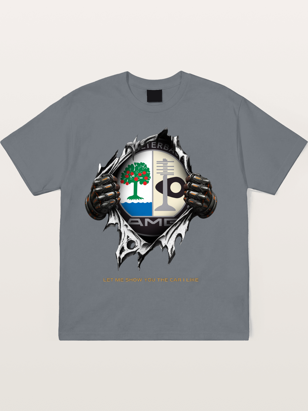 AMG Affalterbach Crest Tear Through Cotton T-shirt