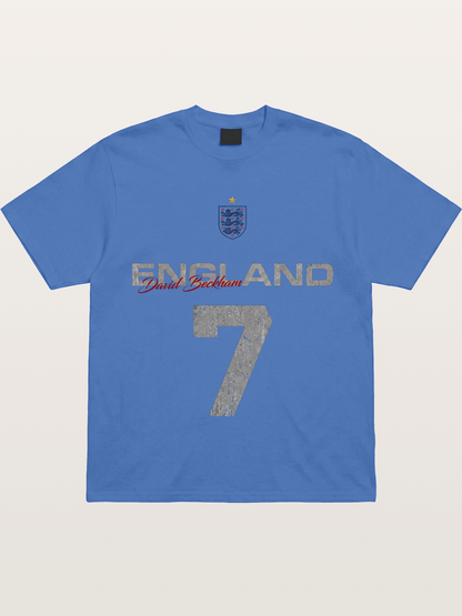 England Beckham 7 Vintage Gildan T-shirt