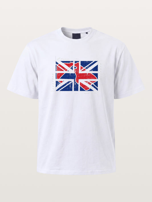 Vintage Union Jack F1 British Theme Cotton T-shirt