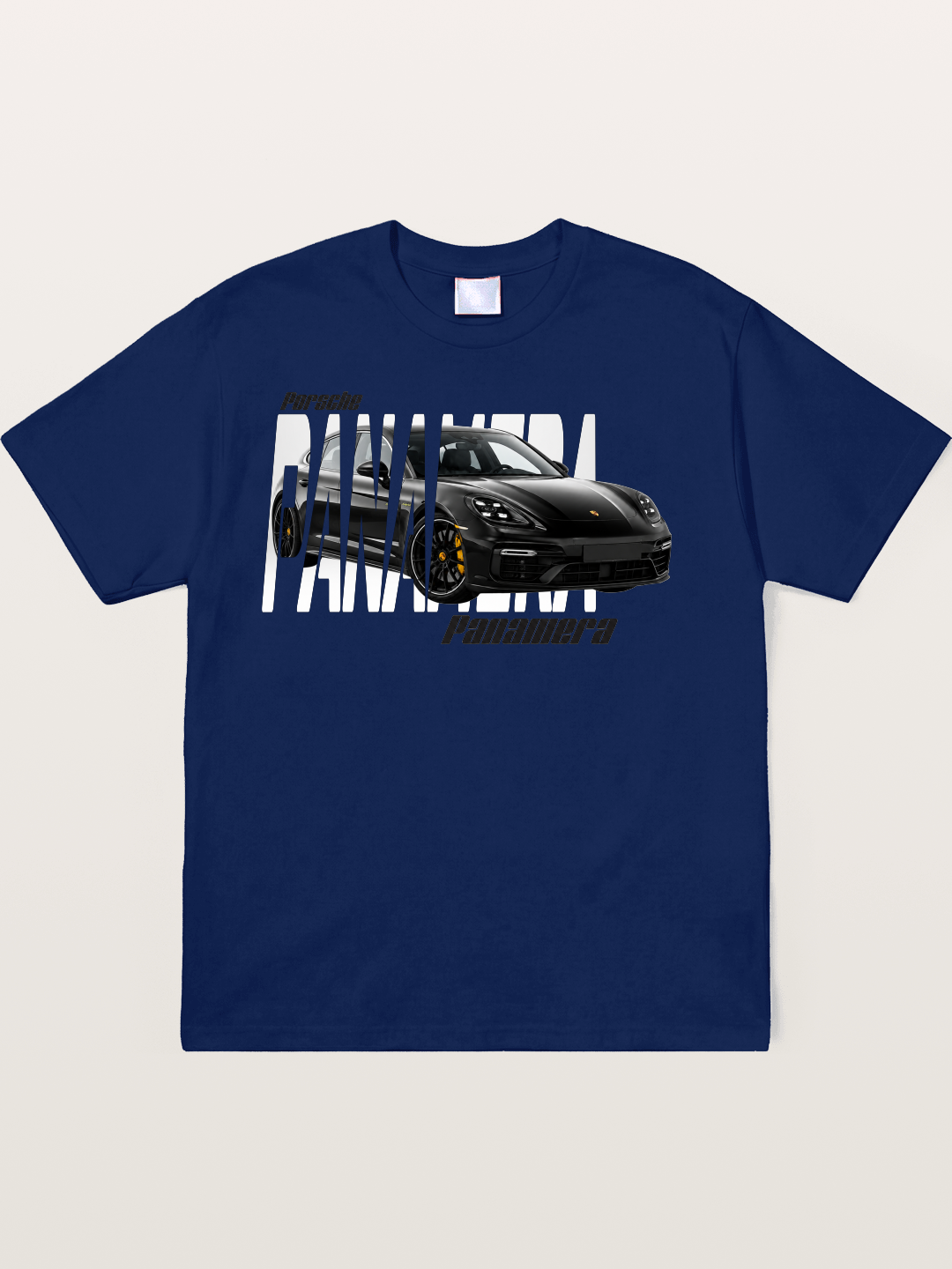 Porsche Panamera Typography Print Soft-Stay T-shirt