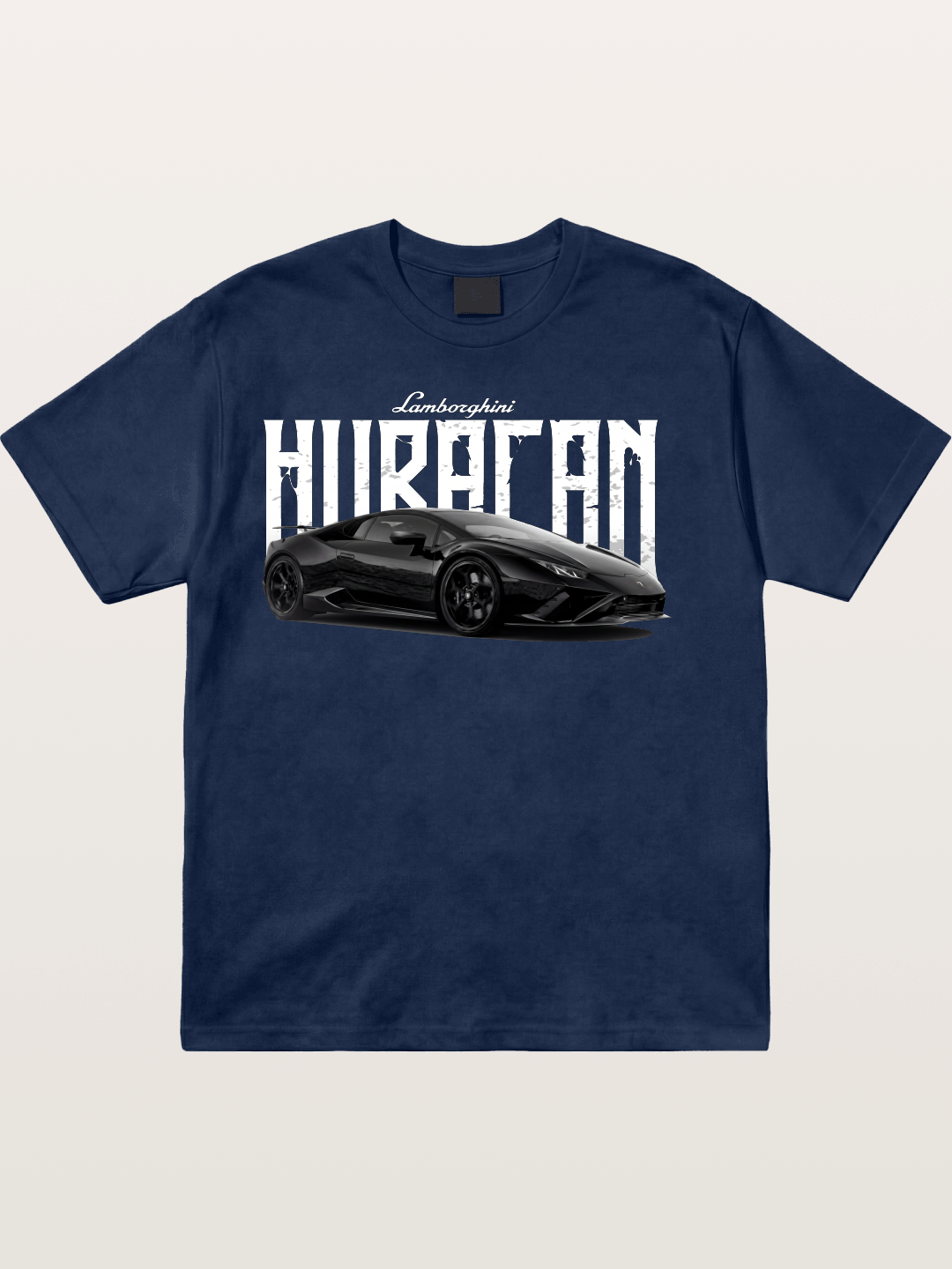 Black Lamborghini Huracan Coupe Cotton T-shirt