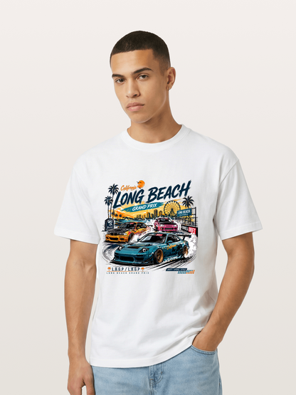 Long Beach Drift Racing Art Gildan T-shirt