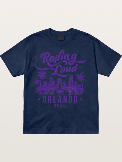 Rolling Loud Orlando 2026 Print Cotton T-shirt