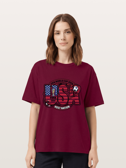 USA 2026 World Cup Typography Gildan T-shirt