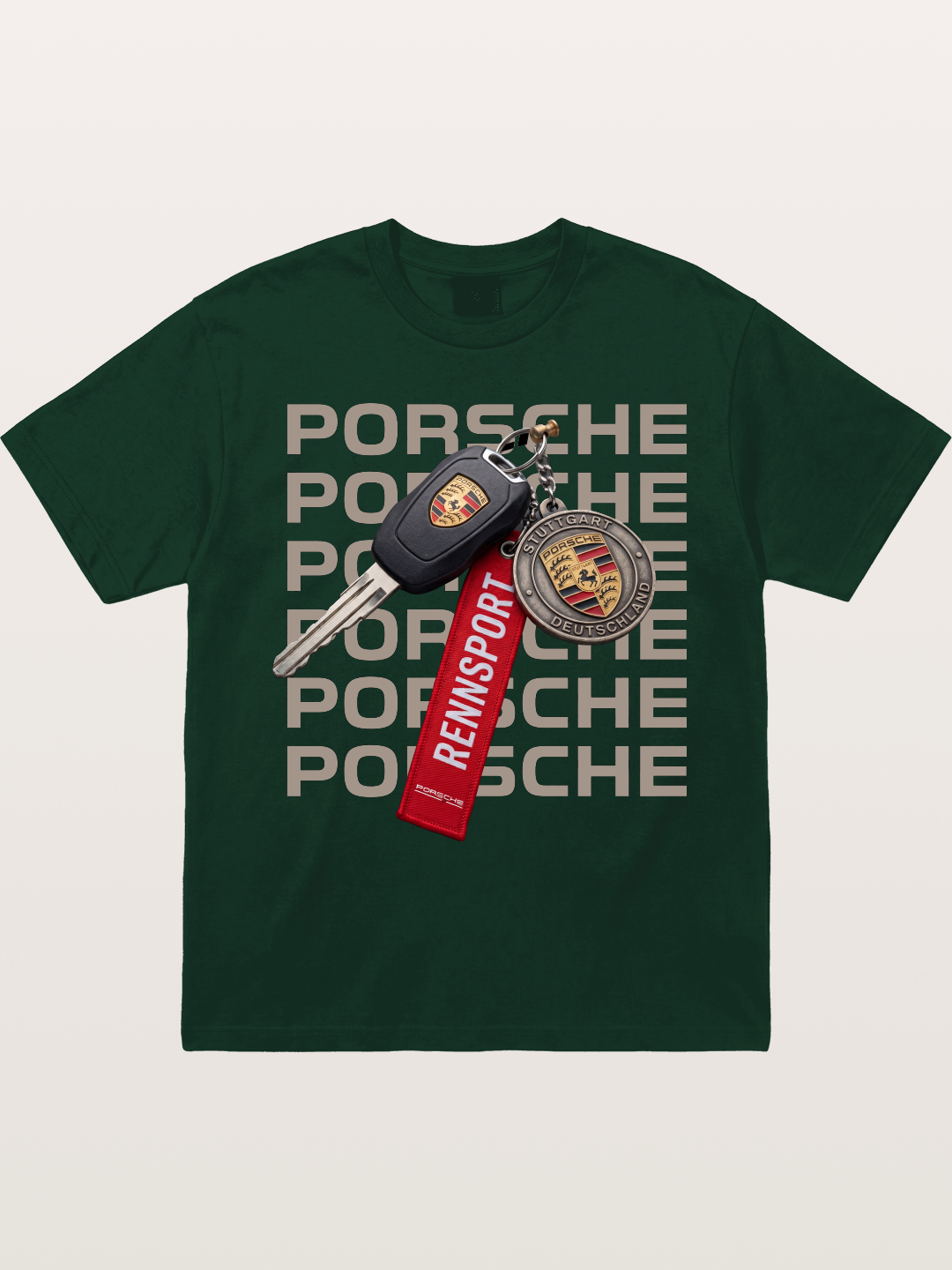 Porsche Key Rennsport Accessory Gildan T-shirt