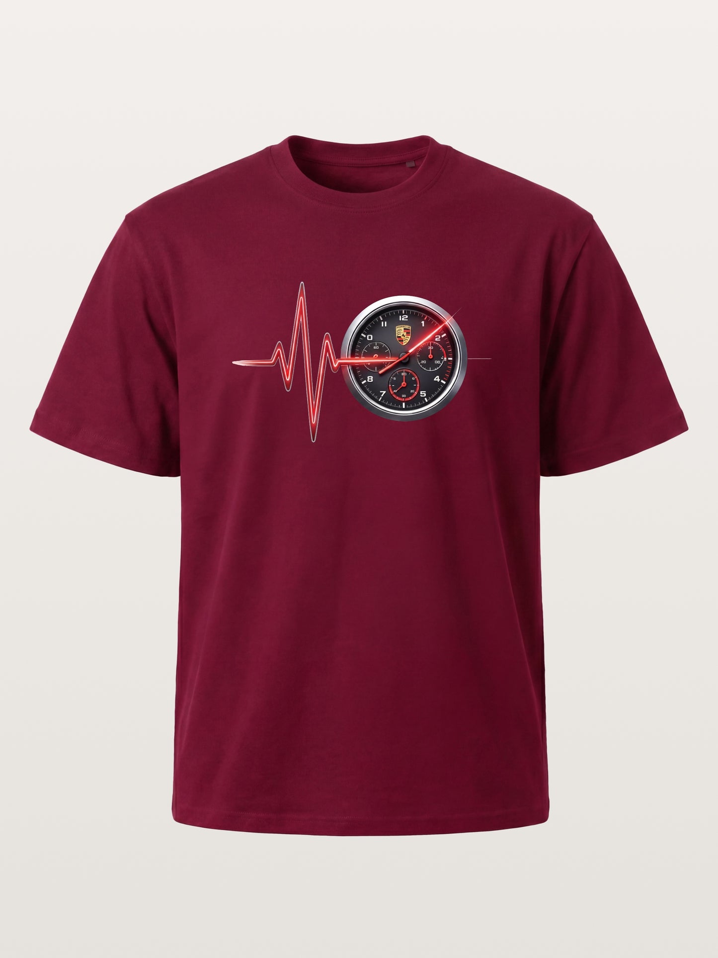 Heartbeat Line Porsche Dash Gauge Gildan T-shirt