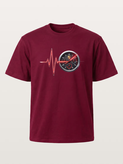 Heartbeat Line Porsche Dash Gauge Gildan T-shirt