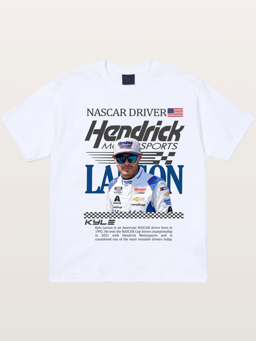 NASCAR Driver Kyle Larson Magazine Style Gildan T-shirt