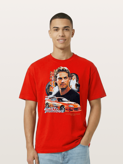 Orange Supra Fast & Furious Cotton T-shirt