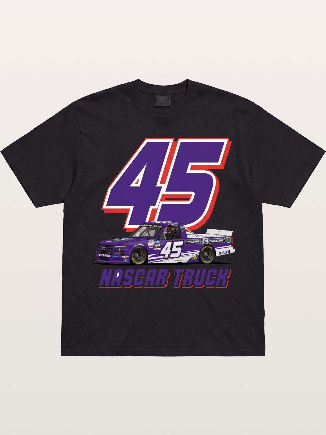 Purple 45 Racer Gildan T-shirt