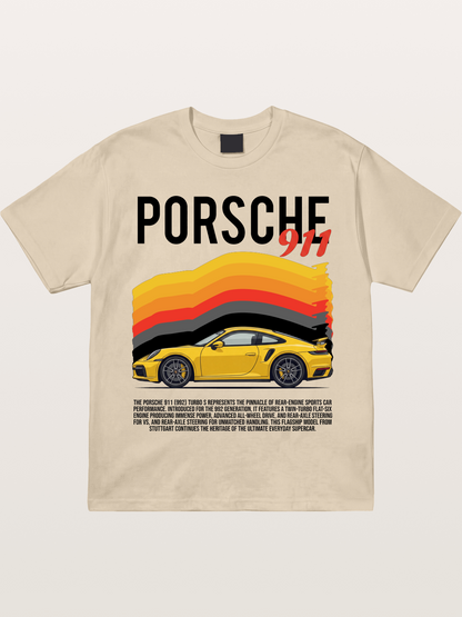 Yellow 911 Supercar Gildan T-shirt