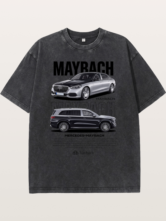 Mercedes Maybach Auto Design Washed T-shirt