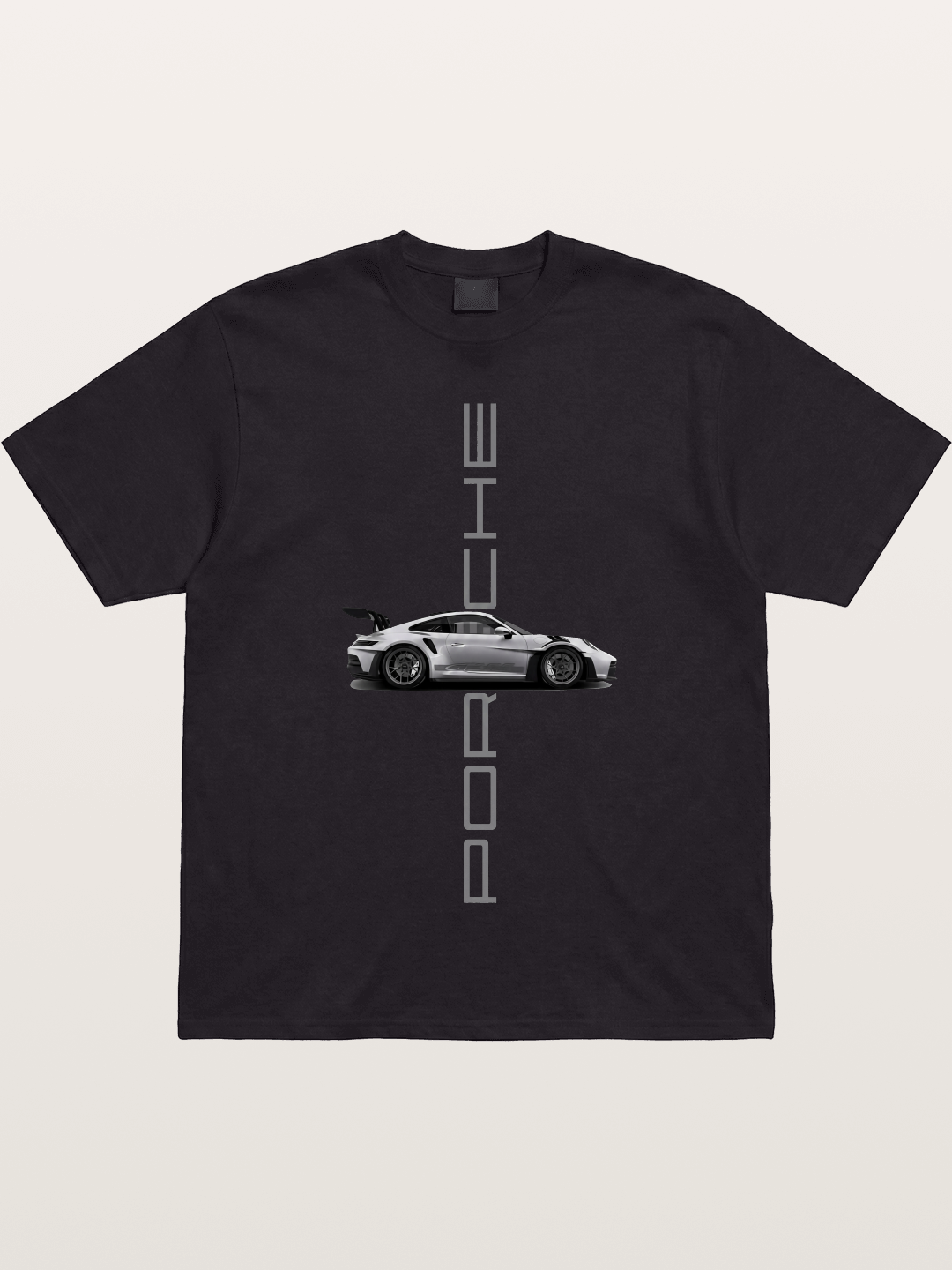 Porsche 911 Vertical Text Design Gildan T-shirt