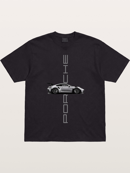 Porsche 911 Vertical Text Design Gildan T-shirt