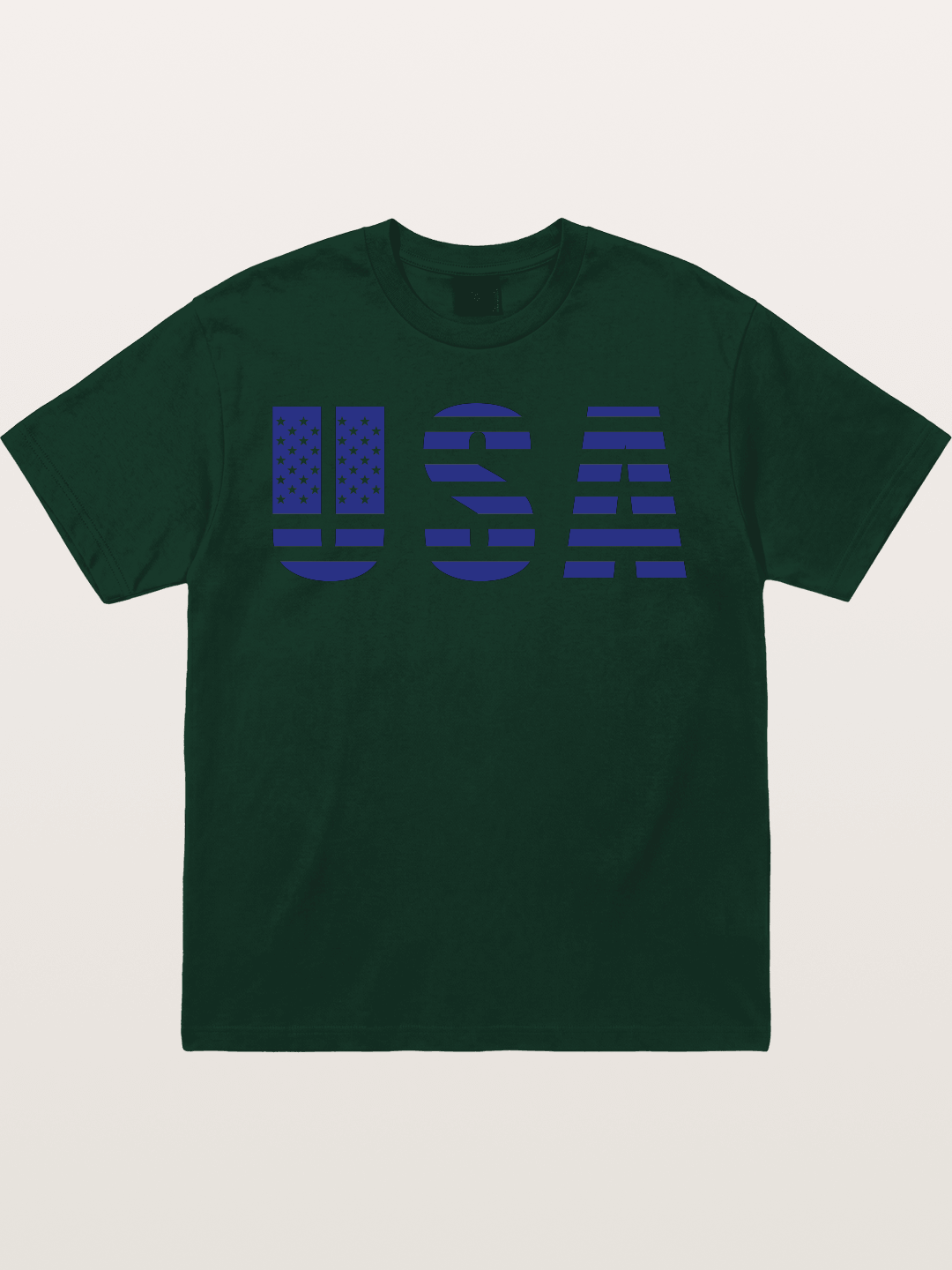 Blue Tone USA American Flag Gildan T-shirt
