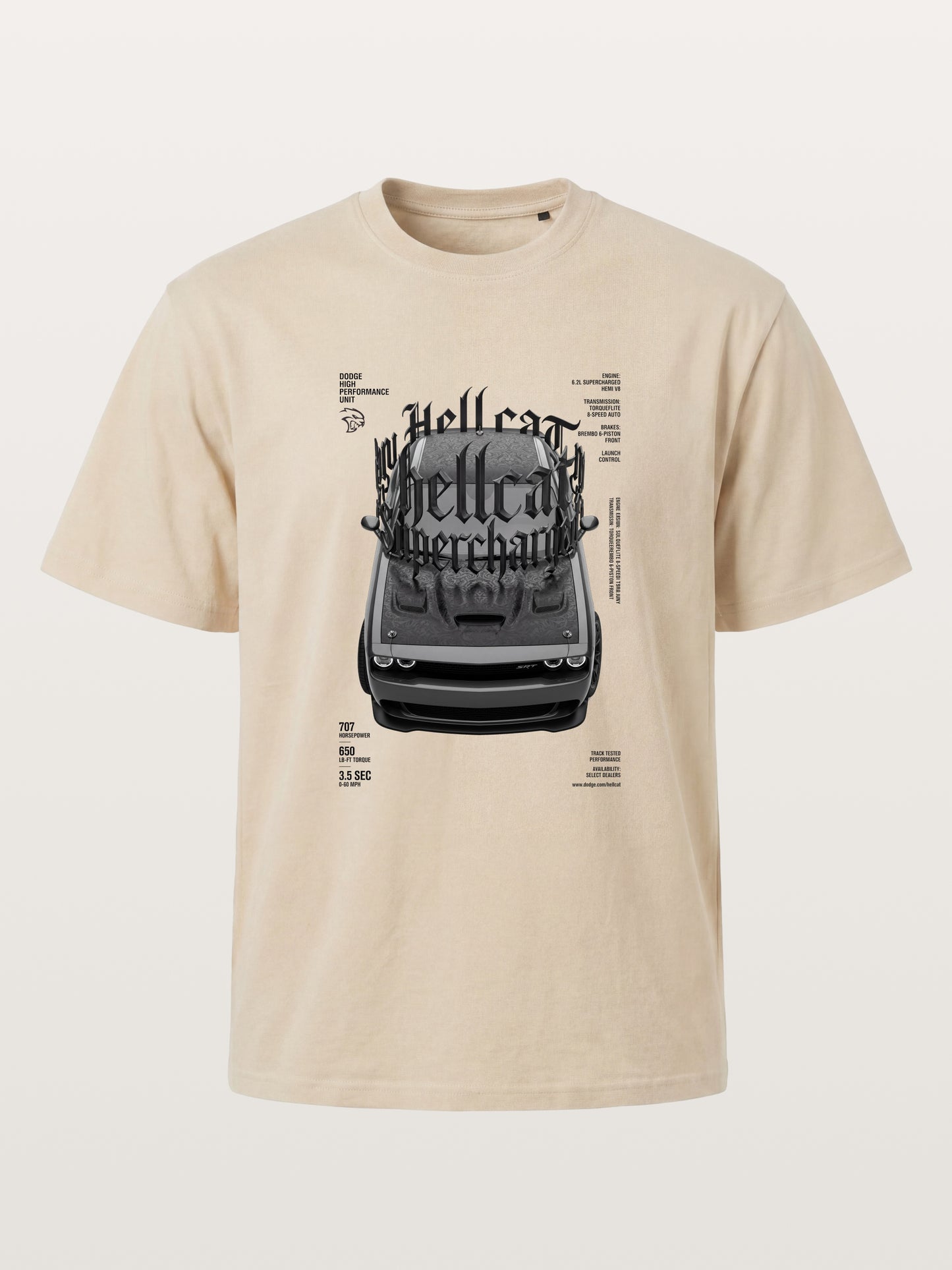 Gothic Hellcat Front View Print Gildan T-shirt