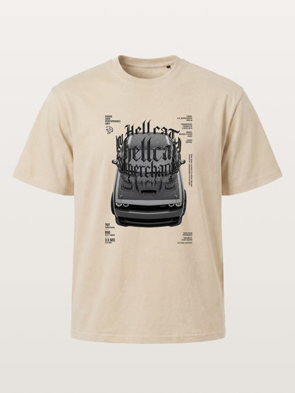 Gothic Hellcat Front View Print Gildan T-shirt
