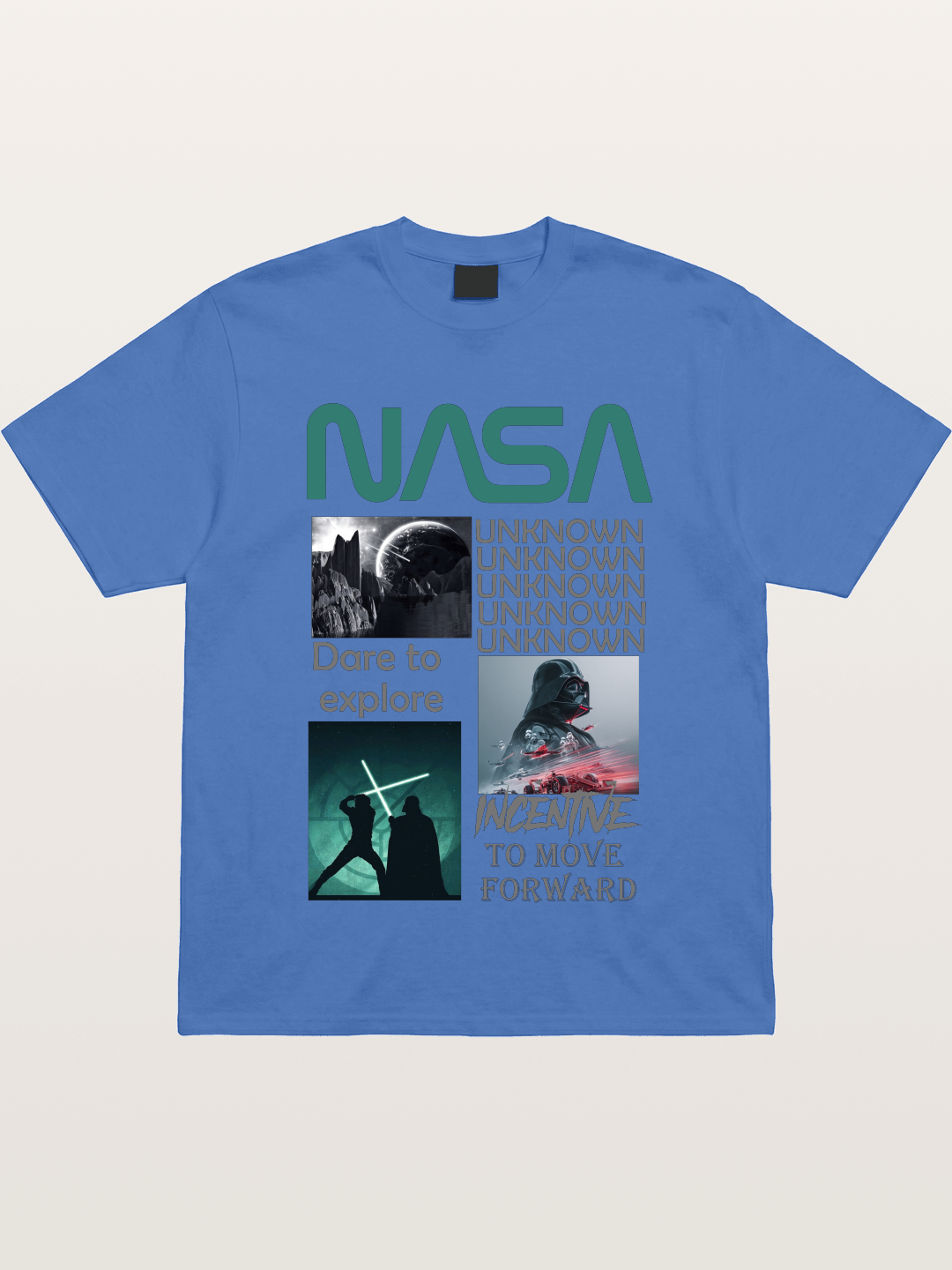Space Sci-Fi NASA Star Wars Collage Gildan T-shirt