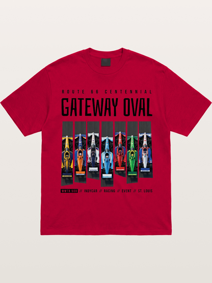 Vertical Grid Gateway Oval Art Gildan T-shirt