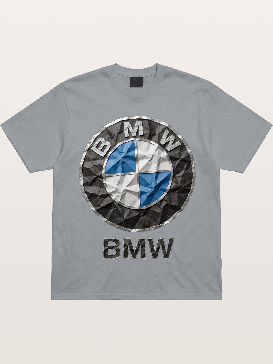 BMW Crumpled Paper Emblem Gildan T-shirt